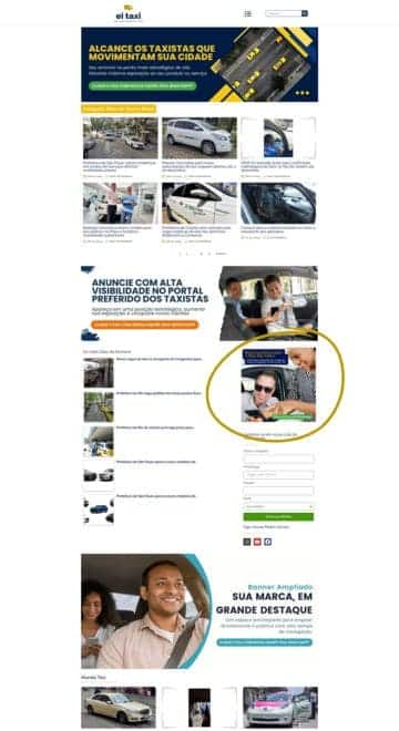 Portal Ei Táxi - Banner Bloco Lateral Pg Categoria Desk