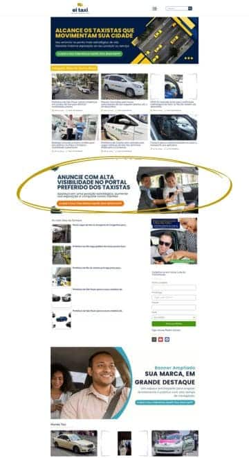Portal Ei Táxi - Banner Destaque Pg Categoria Desk