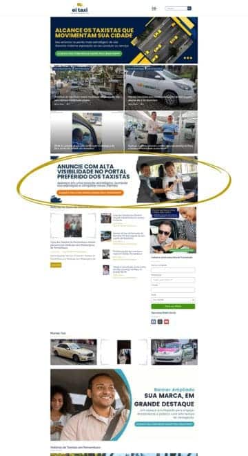 Portal Ei Táxi - Banner Destaque Pg Home Desk